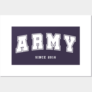 BTS ARMY since 2016 college varsity style Posters and Art